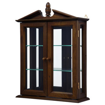 Design Toscano Mahogany Amesbury Manor Curio Cabinet