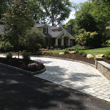 Driveway, Walls Landscaping and LED Lighting