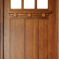 Arts & Crafts / Craftsman Wood Doors Tuscany 6LT E-01 - Front Doors