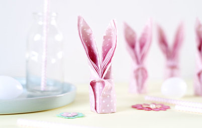 DIY : Apprenez à plier vos serviettes en forme de lapins pour Pâques