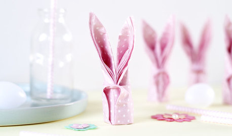 DIY : Apprenez à plier vos serviettes en forme de lapins pour Pâques