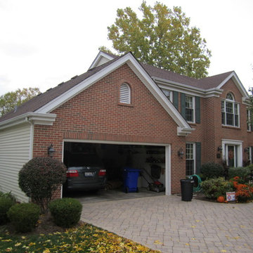 Wheaton, IL Brick Colonial Marvin Windows & Hardie Siding