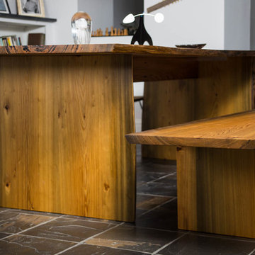 Sinker Cypress Dining Table and Bench