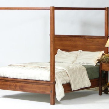 Amish Modern Shaker Canopy Bed