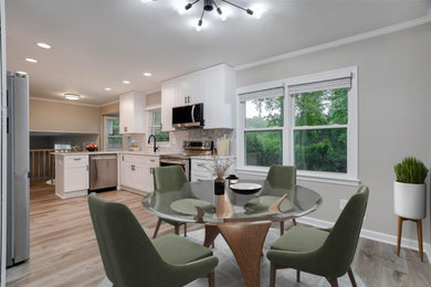 Inspiration for a contemporary dining room remodel