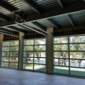 Full view Glass Garage Doors
