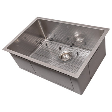 27" Meribel Undermount Fingerprint Resistant Stainless Steel Kitchen Sink