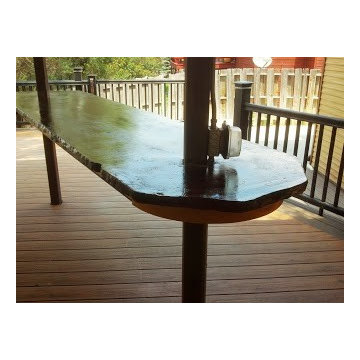 Walnut Patio Bar