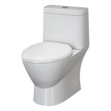 EAGO TB346 Dual Flush One Piece Modern Toilet