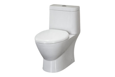 Example of a minimalist bathroom design in Toronto