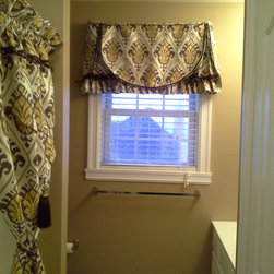 Bathroom Shower Curtain Redo - Valances