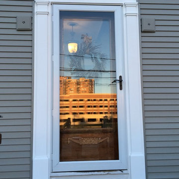 Siding ,vinyl shake,bow window roof