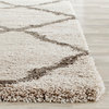 Safavieh Belize Shag Collection SGB489 Rug, Taupe/Grey, 2'3" X 11'