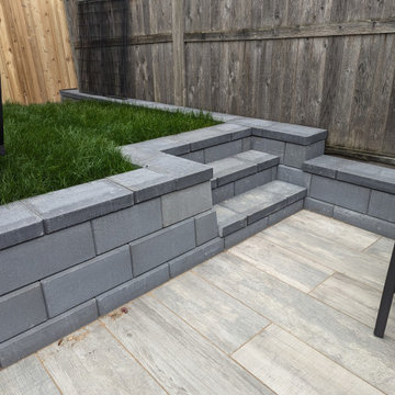 Composite Deck and Porcelain Patio