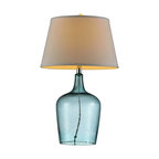 27"H Ocean Breeze Glass Table Lamp