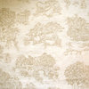 30" Tailored Tiers, Lined, Toile Linen Beige