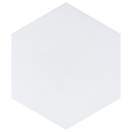 Horizon Hex Blanco Ceramic Floor and Wall Tile