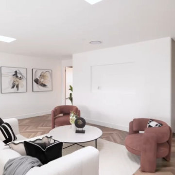 Upstairs Open-Plan Formal Lounge Room – Modern Neutral Living Space