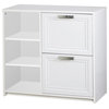 Saint Birch Alaska  Wood 2 Drawer File Cabinet With 3 Shelf in White