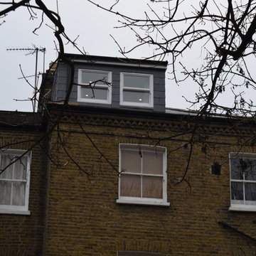 Rear dormer loft conversion with side and front velux - Hammersmith W14