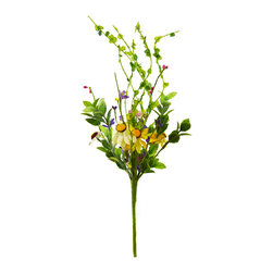 Shea's Wildflower - Black-Eyed Susan Bush, 16" - Wreaths And Garlands