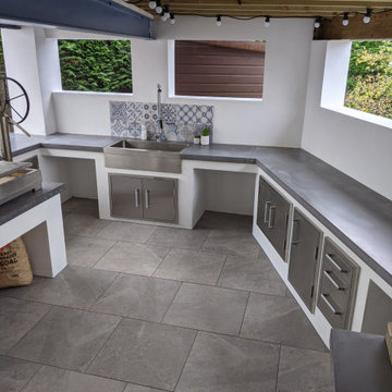 Mediterranean Inspired Outdoor Kitchen