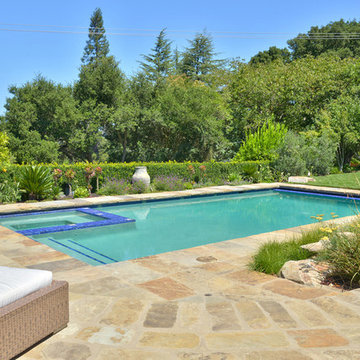 Orinda, Ca hillside auto cover pool & spa