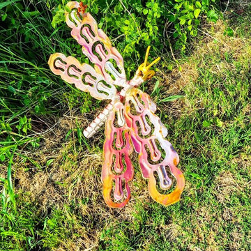 Whimsical garden art sculptures
