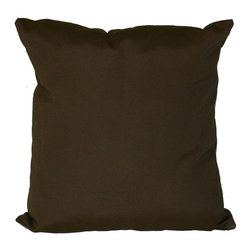 Essentials by DFO - Bay Brown Sunbrella Outdoor Throw Pillow - Outdoor Cushions And Pillows