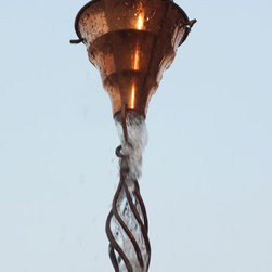 Pure Copper Tara Rain Chain 8.5 ft - Rain Chains