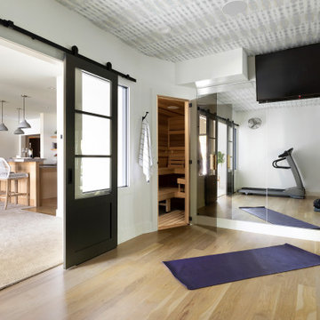 Beautiful & Functional At-Home Fitness Room & Sauna