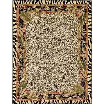 Animal Inspirations Rectangle Area Rug 9'x12' WIld Collection, Collage