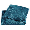 Crushed Velvet Pillow Cover 2 Piece Set, Storm Blue, 14" X 26"