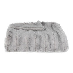 Gray Stripe Lush Blanket - Products