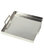 Moe Home Contemporary 2-Piece Set Trays, Silver Finish