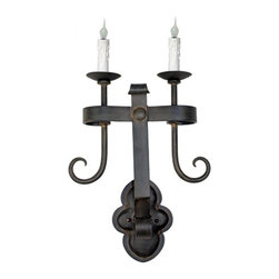 SC-126 Custom Hand Made Iron Sconce - Wall Sconces