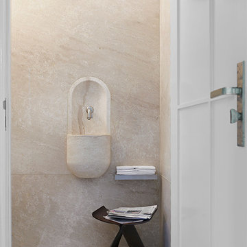 Renovatie jaren '30 villa, fontein