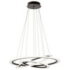 Hyvo 3 Ring LED Bronze Energy Efficient Dimmable Pendant/Chandelier