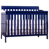 Dream On Me Ashton Convertible 5-In-1 Crib, Royal Blue