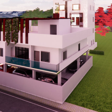 Exterior View Design Ideas By Sahu Foundations , Ranchi , Jharkhand.
