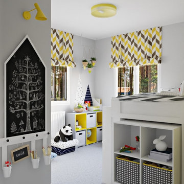 Before&After of the Kids Room 9,45 sq.m