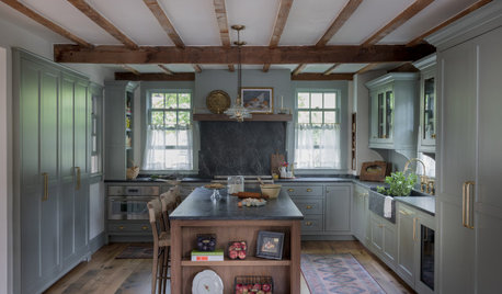 Kitchen of the Week: Charming English Style in Green and Wood