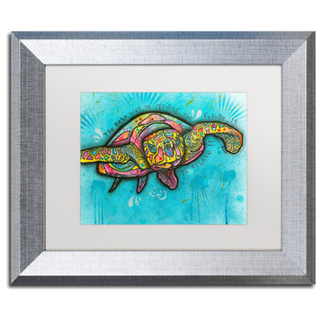Dean Russo 'Turtle' Framed Art, 11x14, White Mat, White Mat