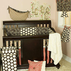 Raspberry Dot 9-pc Crib Set - Bedding