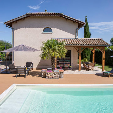Piscine 8 x 4 + aménagement et créations autour