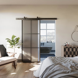 Masonite 6 Lite Metal Barn Door - Interior Doors