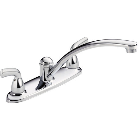 Delta Foundations Two Handle Kitchen Faucet, Chrome, B2310LF