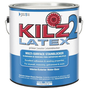 Zinsser 3104 Perma White Satin Mold Mildew Proof Exterior Paint 1 Qt Masterchem Kilz 2 Interior Exterior Latex Primer 20041