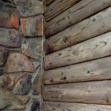 Pine Log Siding Restoration
