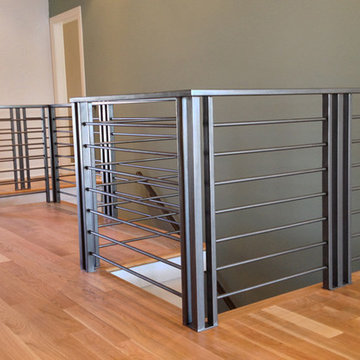 Custom Modern Railings - Metal Finish